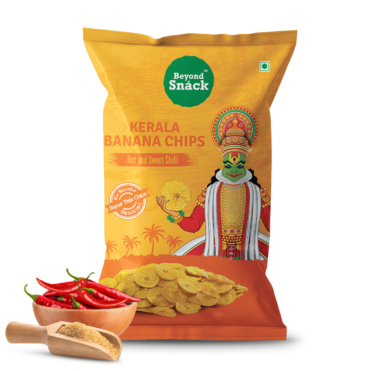 Beyond Snack Hot and Sweet Chilli Kerala Banana Chips - Pack of 2