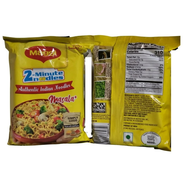 Maggi Masala 2 Minutes Instant Noodles - Pack of 2