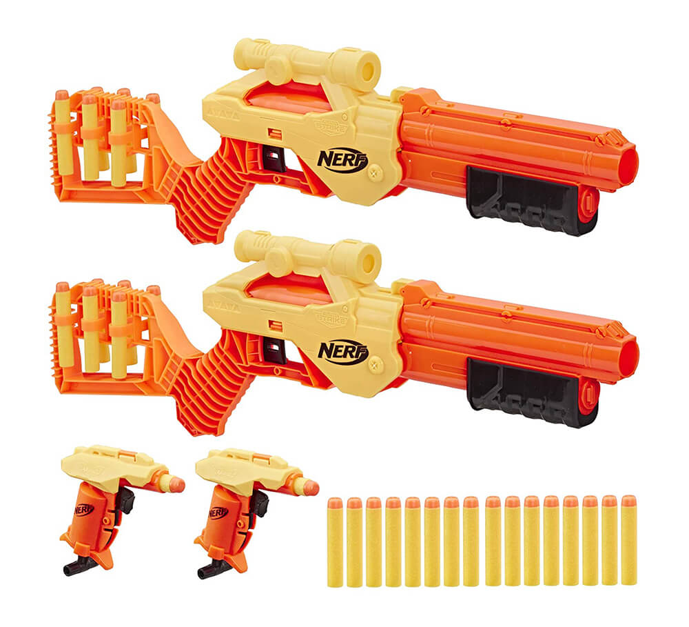 Nerf Alpha Strike Stinger SD-1 Blaster Toy Gun (Orange & Yellow, 8 + years)