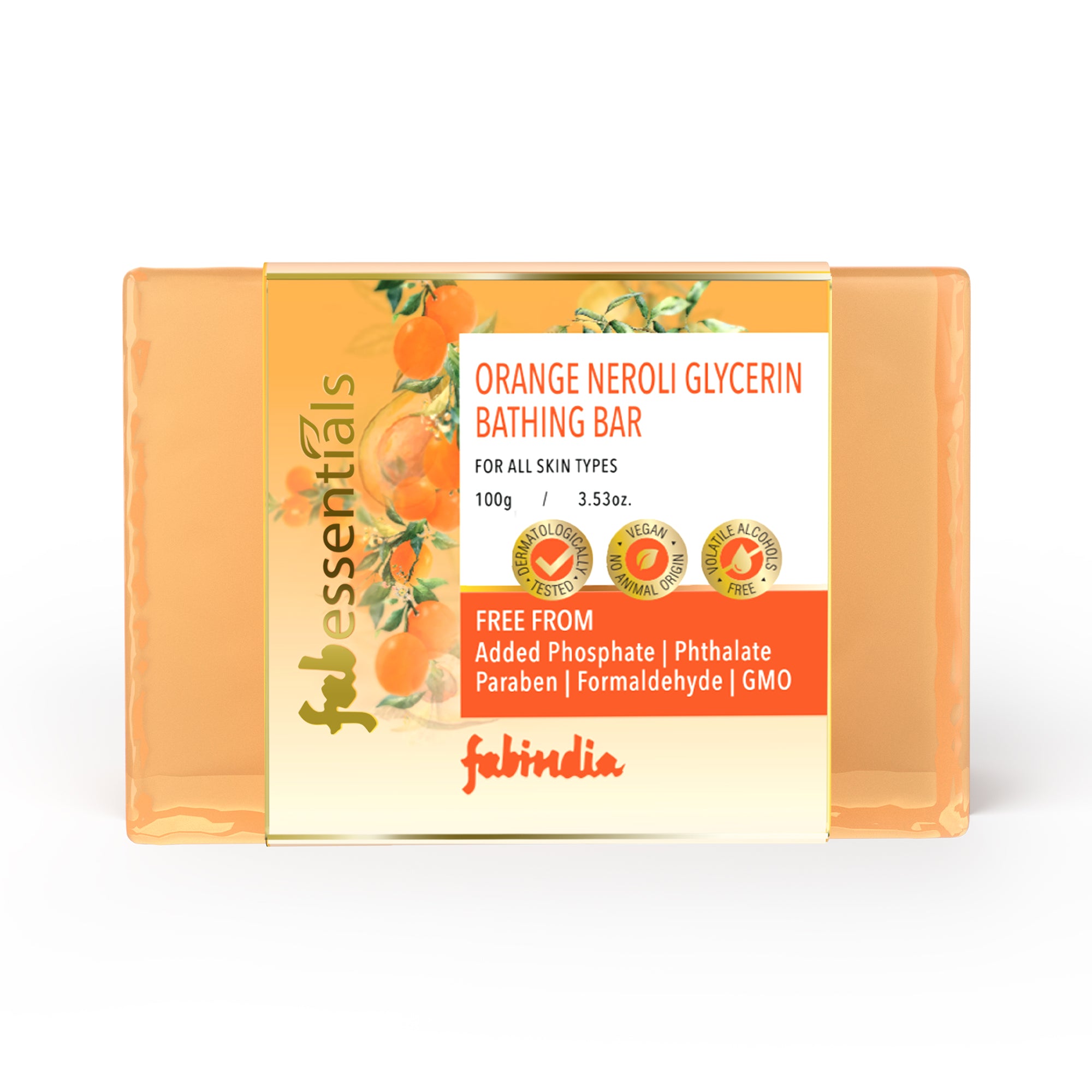 Fabessentials Orange Neroli Glycerin Bathing Bar