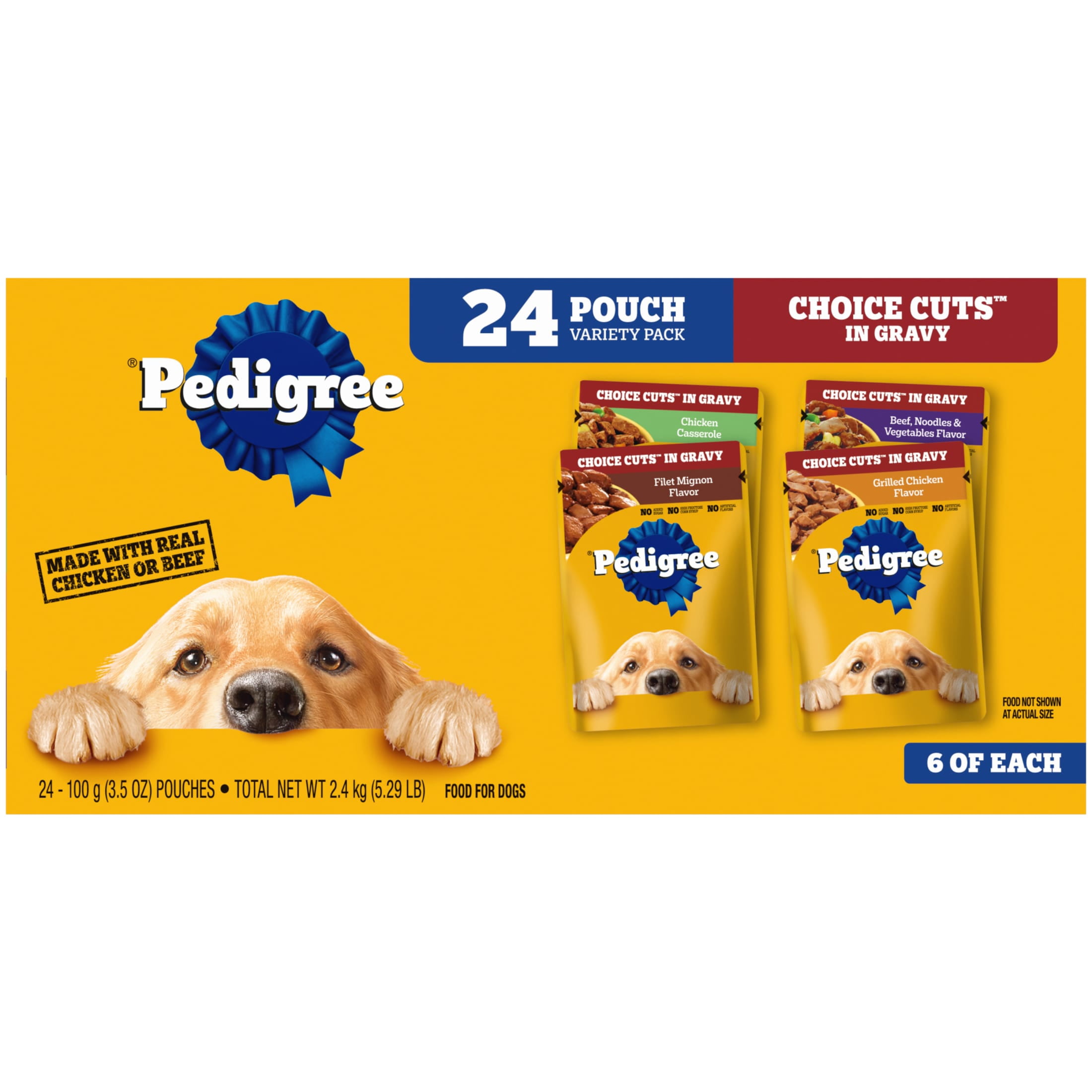 Pedigree Chicken Chunks in Gravy Wet Dog Food Puppy - Pack of 5
