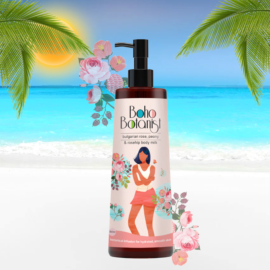 Boho Botanist Bulgarian Rose, Peony & Rosehip Body Milk
