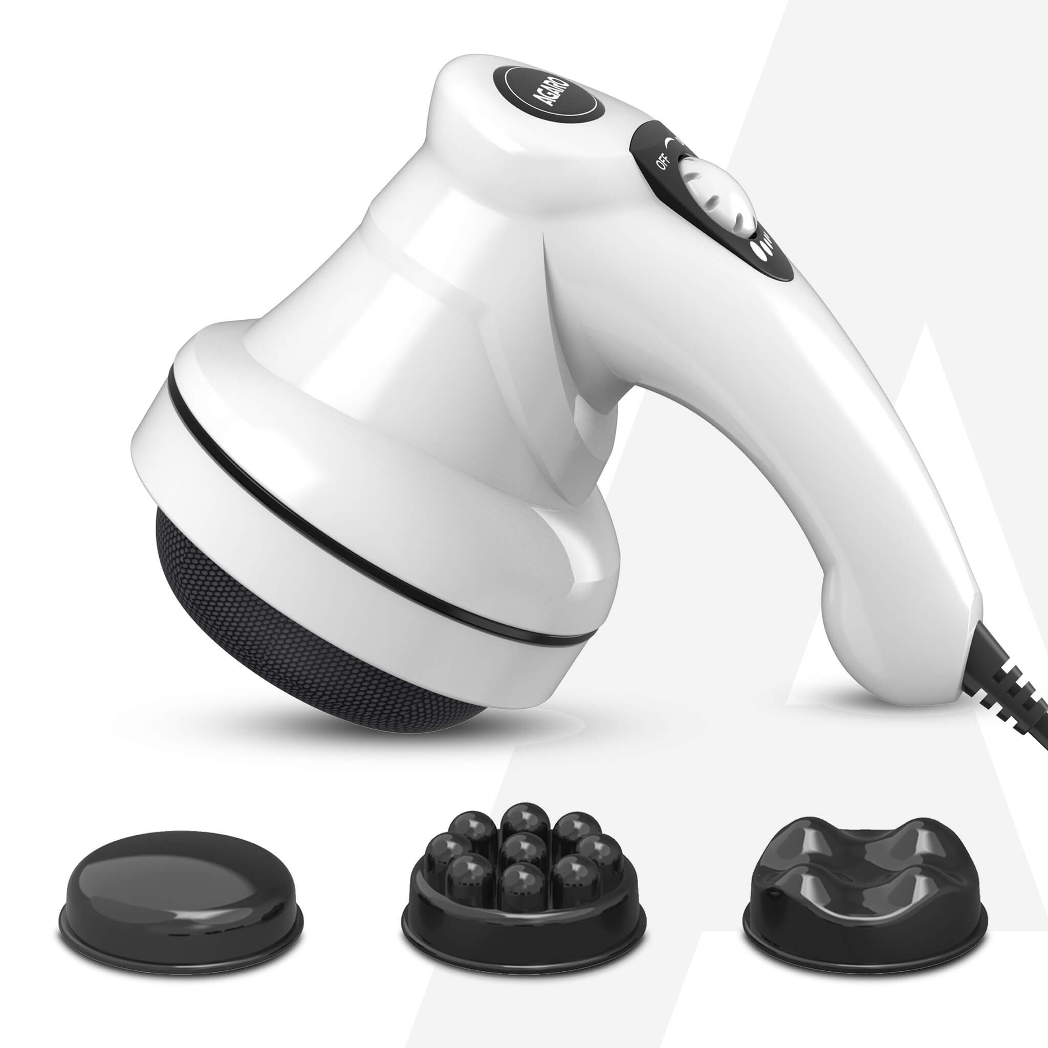 Agaro Atom Electric Handheld Full Body Massager (Black)