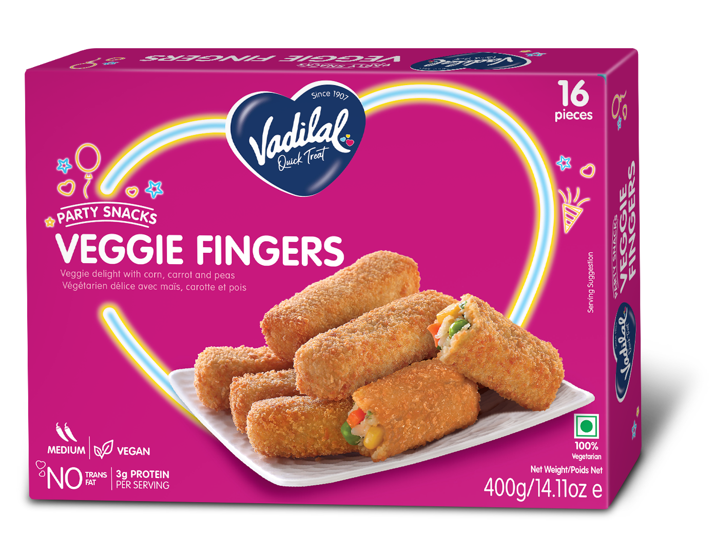 VEGGIE FINGERS 400G