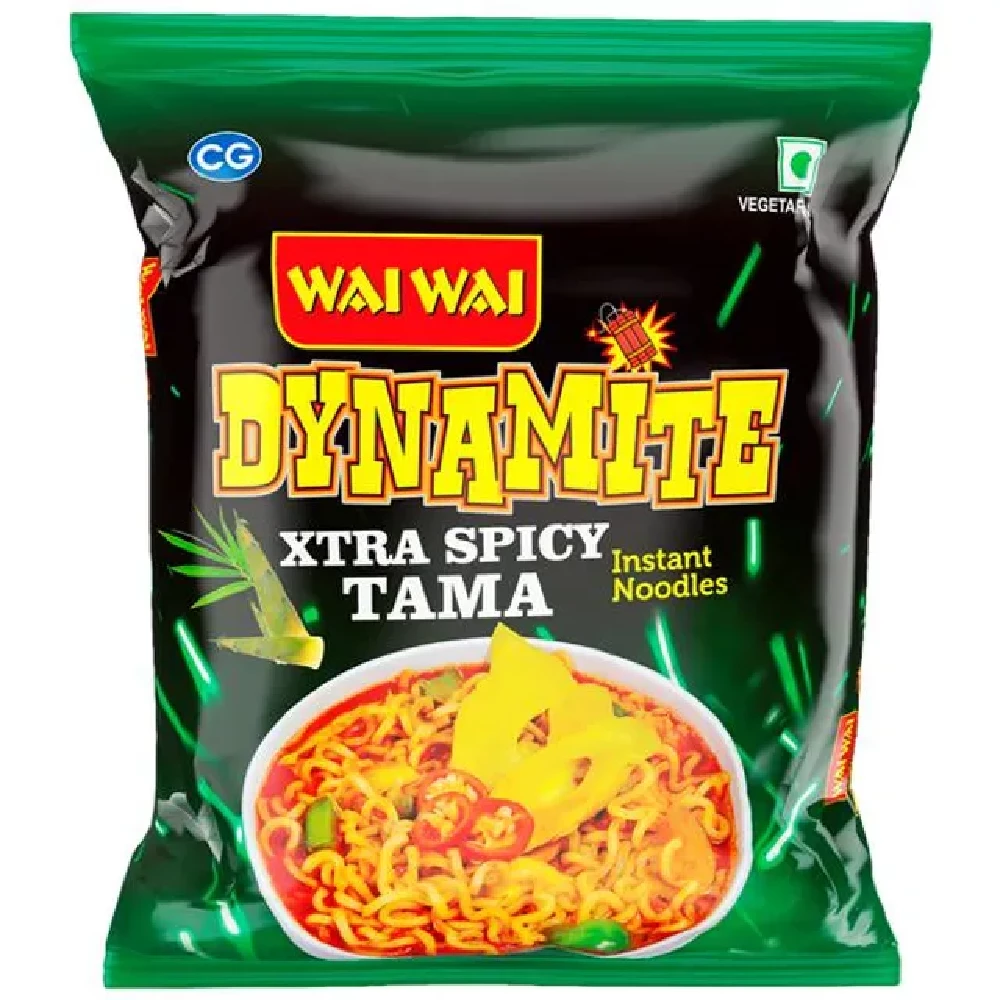 Wai Wai Dynamite Xtra Spicy Tama Flavoured Instant Noodles