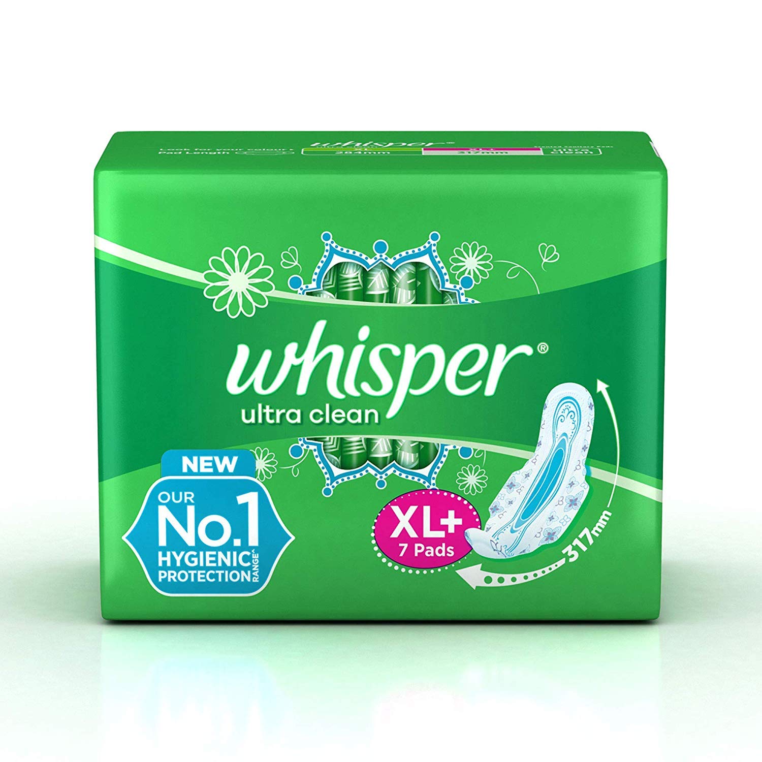 WHISPER ULTRA HYGIENE COMFORT XL+ 7PADS
