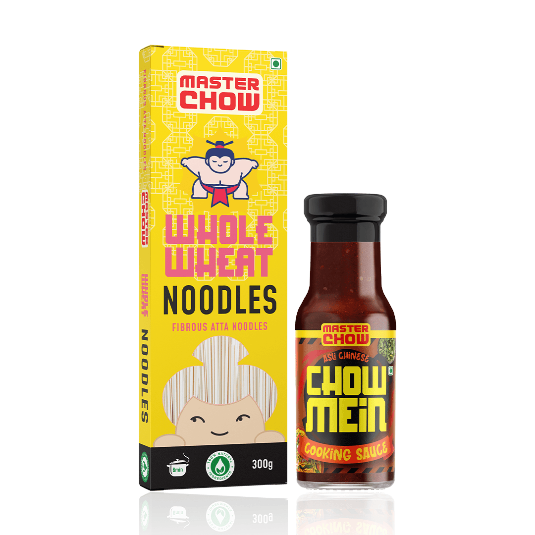 MasterChow Chowmein Sauce + Healthy Whole Wheat Noodles Combo