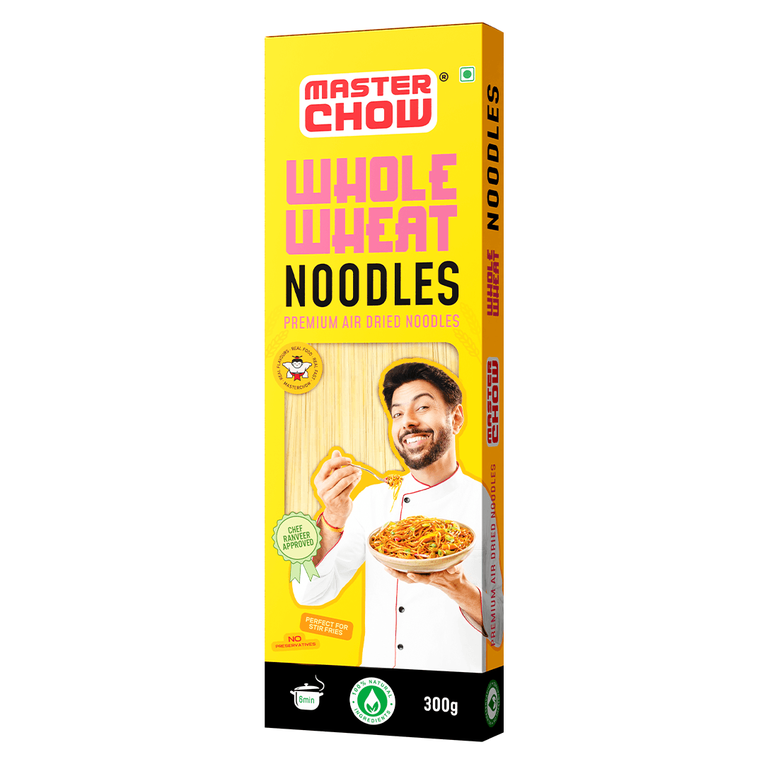 MasterChow Chinese Hakka Noodles + Healthy Whole Wheat Noodles Combo