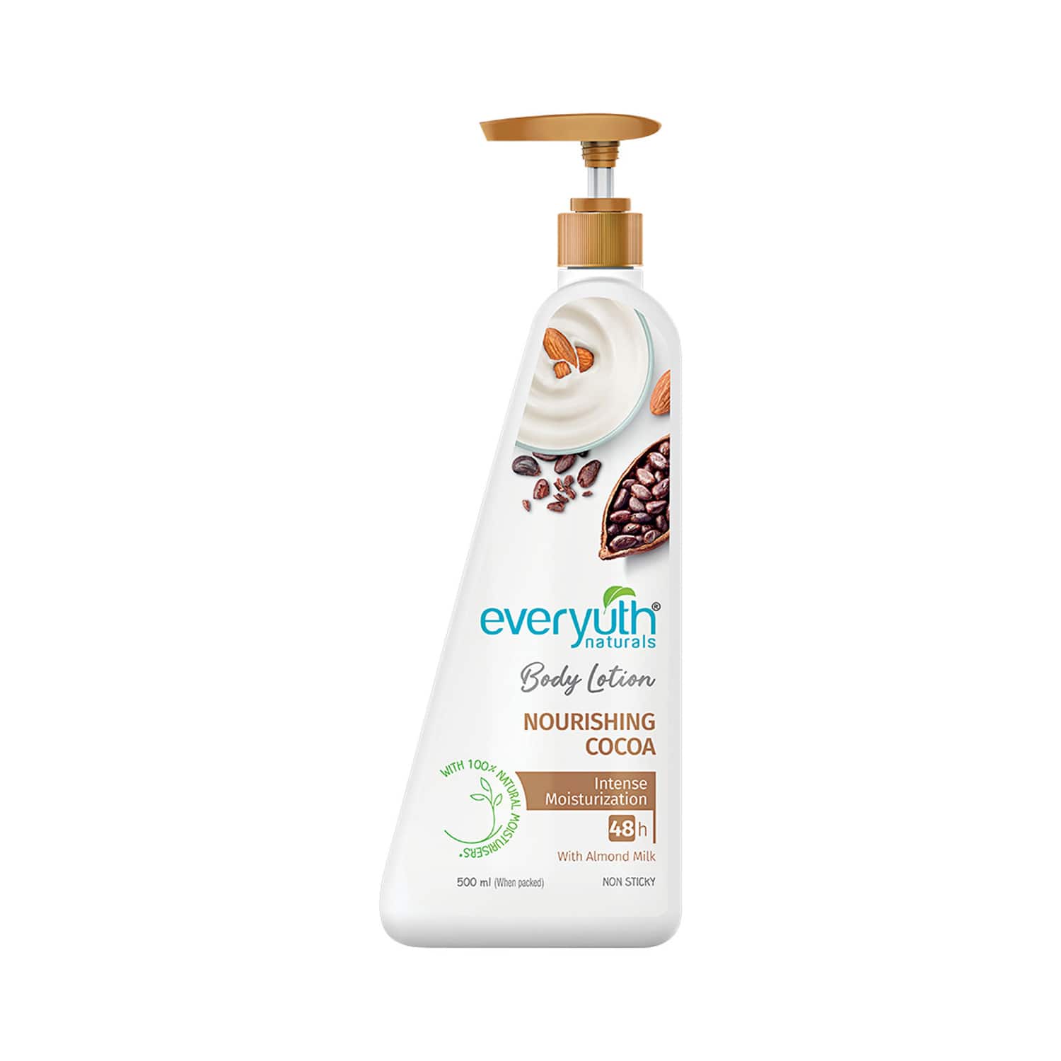 Everyuth Naturals Nourishing Cocoa Body Lotion (Intense Moisturization With Almond Milk - 500 ml)