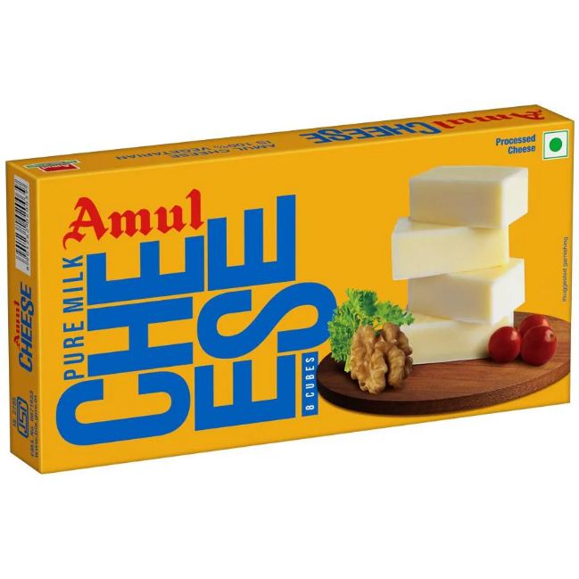 AMUL CHEESE PROCESSED CHEESE 8 CUBES