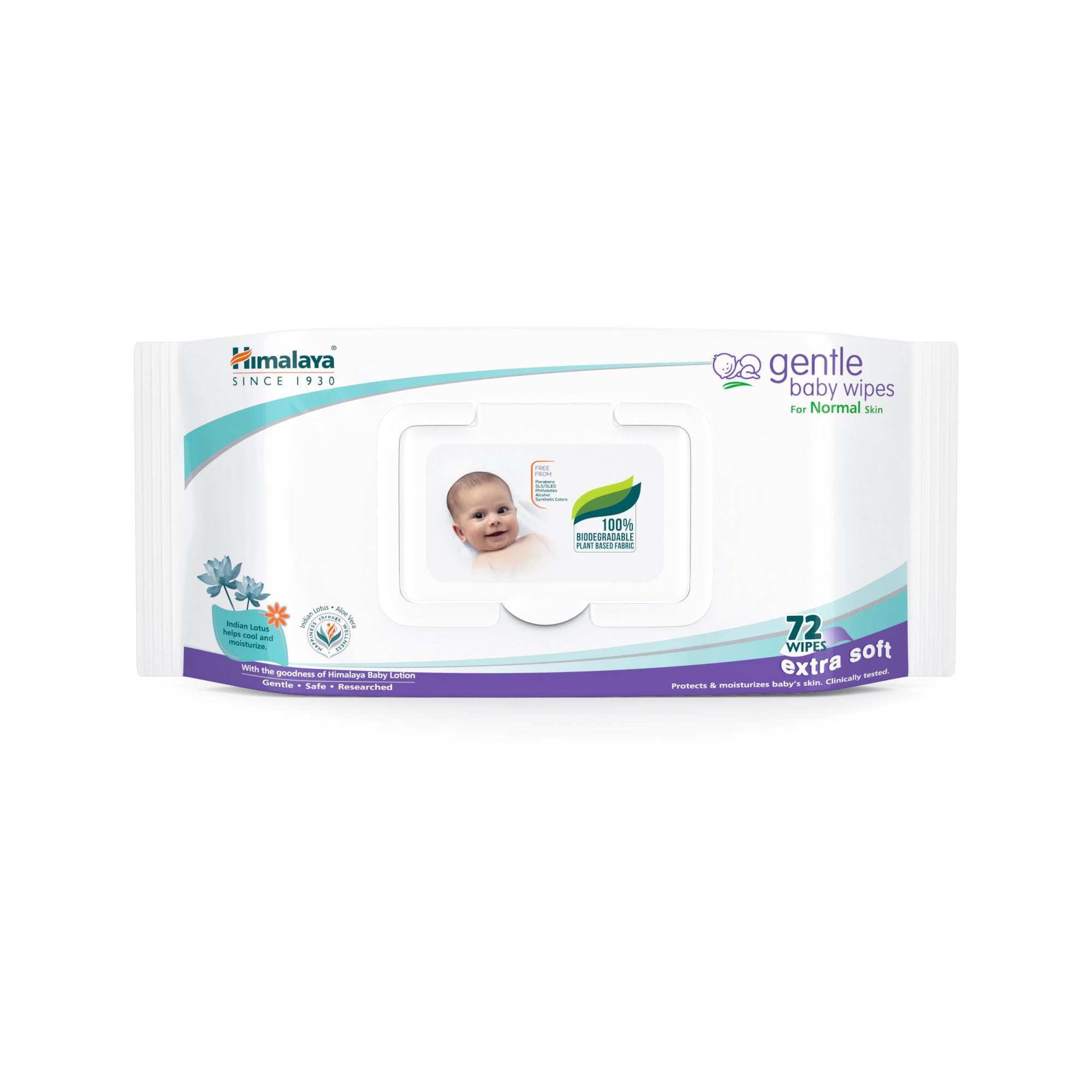 HIMALAYA BABY WIPES 72 PIC
