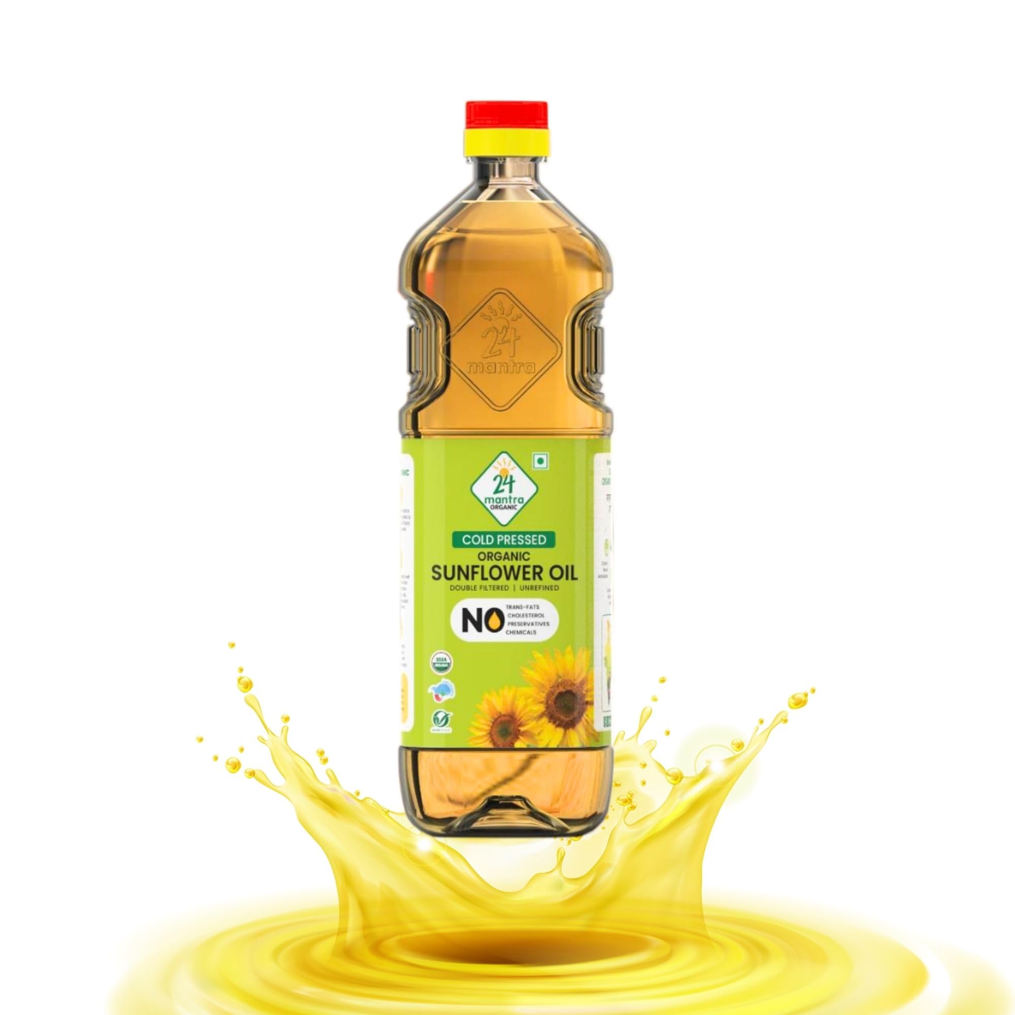 24 Mantra Organic Sunflower Oil, Cold Pressed