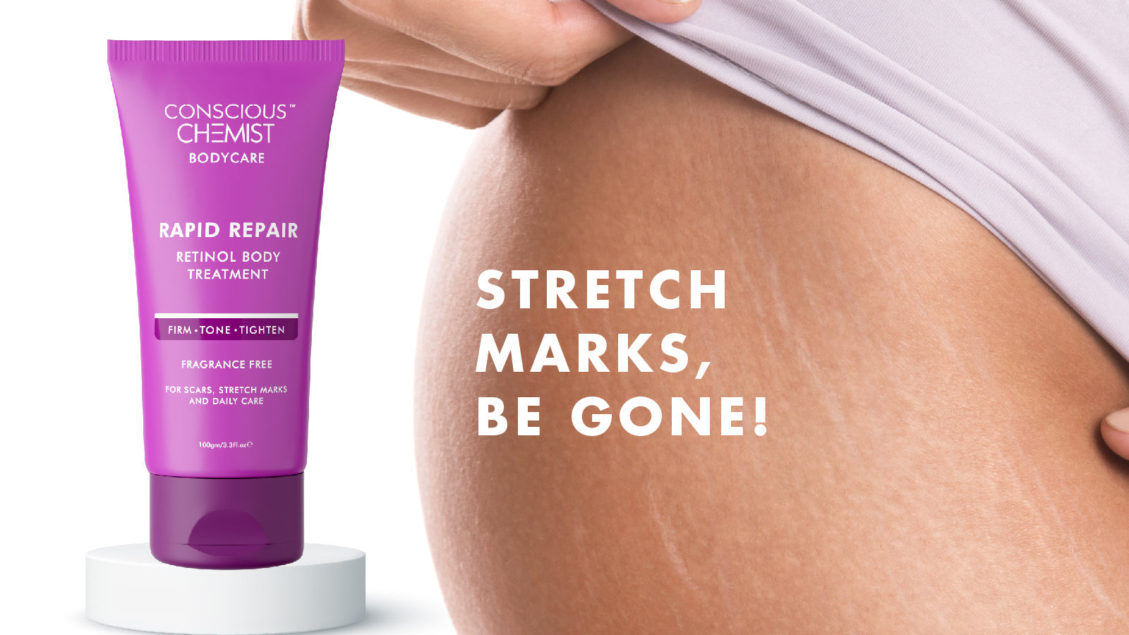 Conscious Chemist Retinol Body Cream For Stretch Marks