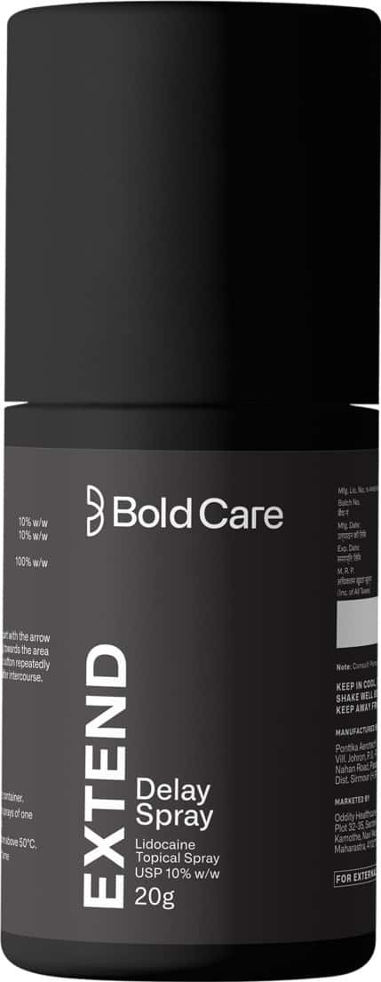 Bold Care Extend Delay Spray with Lidocaine 10% for Men