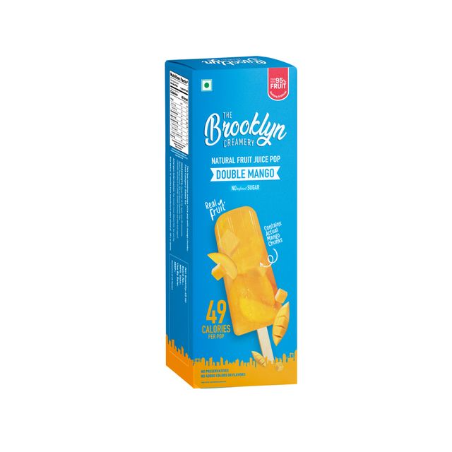 The Brooklyn Creamery Double Mango Natural Fruit Juice Ice Cream Stick