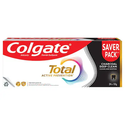 COLGATE TOTAL CHARCOAL DEEP CLEAN 300G