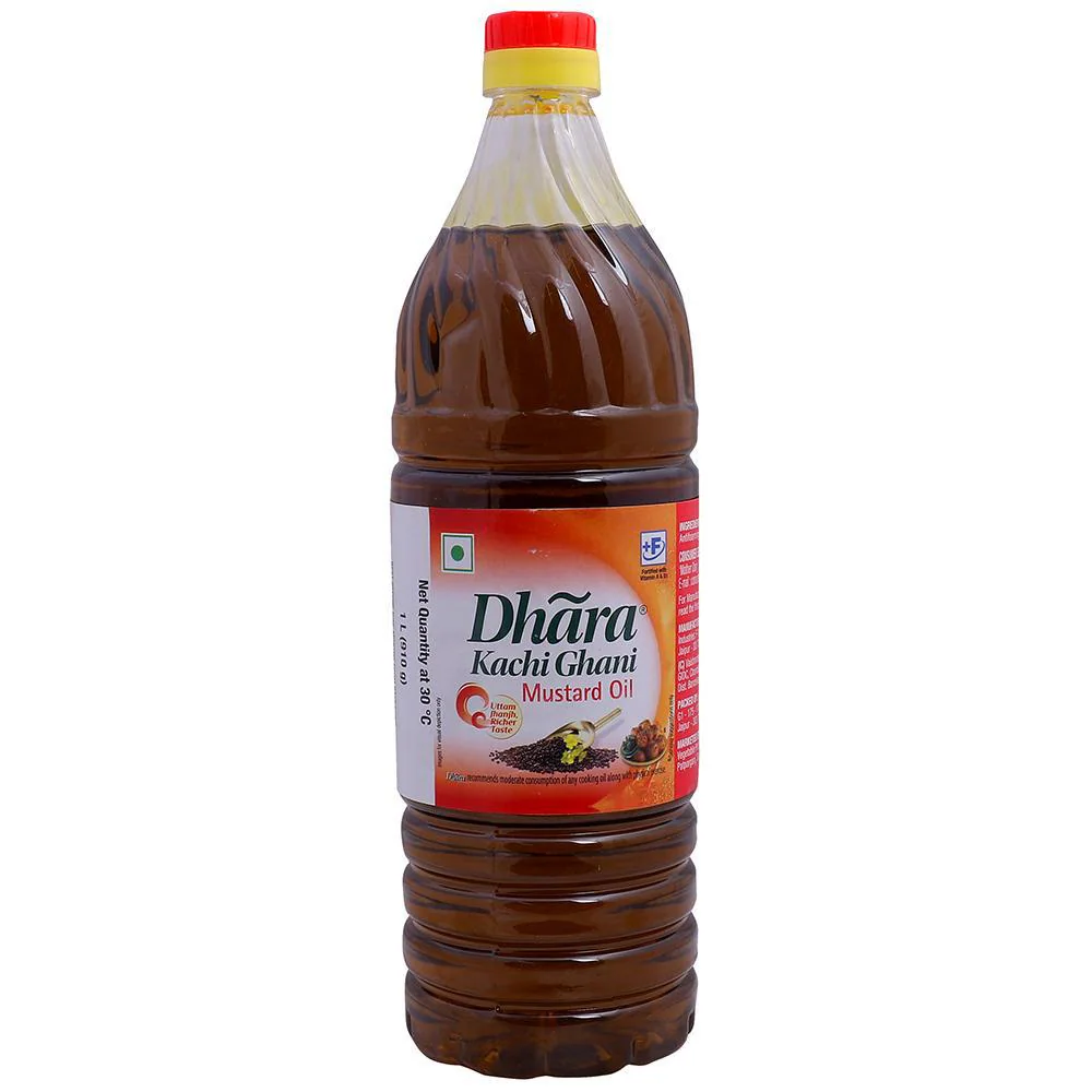 Dhara Kachi Ghani Mustard Oil 1 l