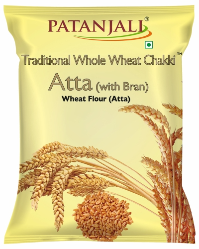 Patanjali Whole Wheat Chakki Atta (with Bran) 5 kg