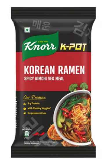 KNORR KOREAN RAMEN SPICY KIMCHI VEG MEAL 96G