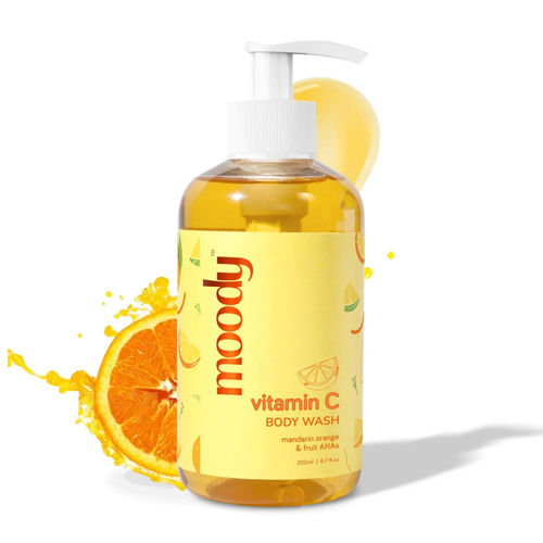 Moody Vitamin C Body Wash with Fruit AHA's, Grapefruit