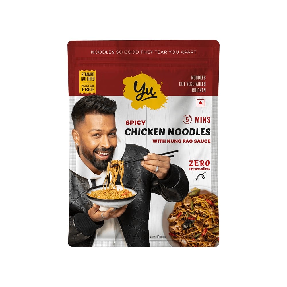 Yu Instant Kung Pao Chicken Hakka Noodles (Steamed Hakka + Sauce + Chicken)