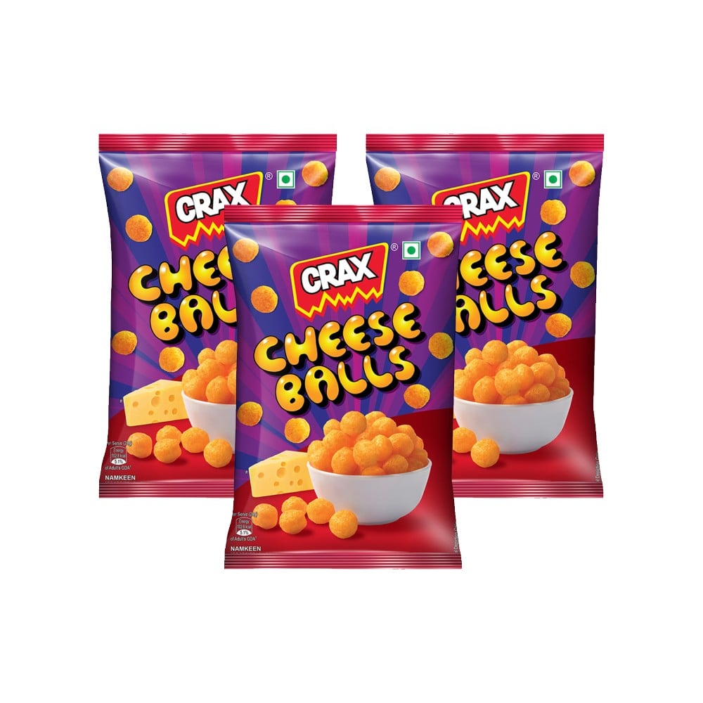 Crax Cheese Balls - Pack of 3