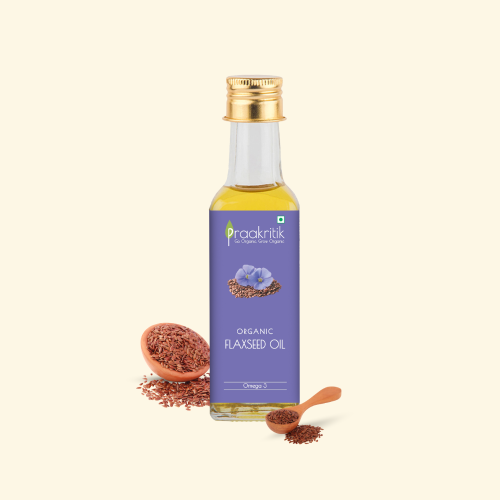 Praakritik Cold Pressed Organic Flaxseed Oil