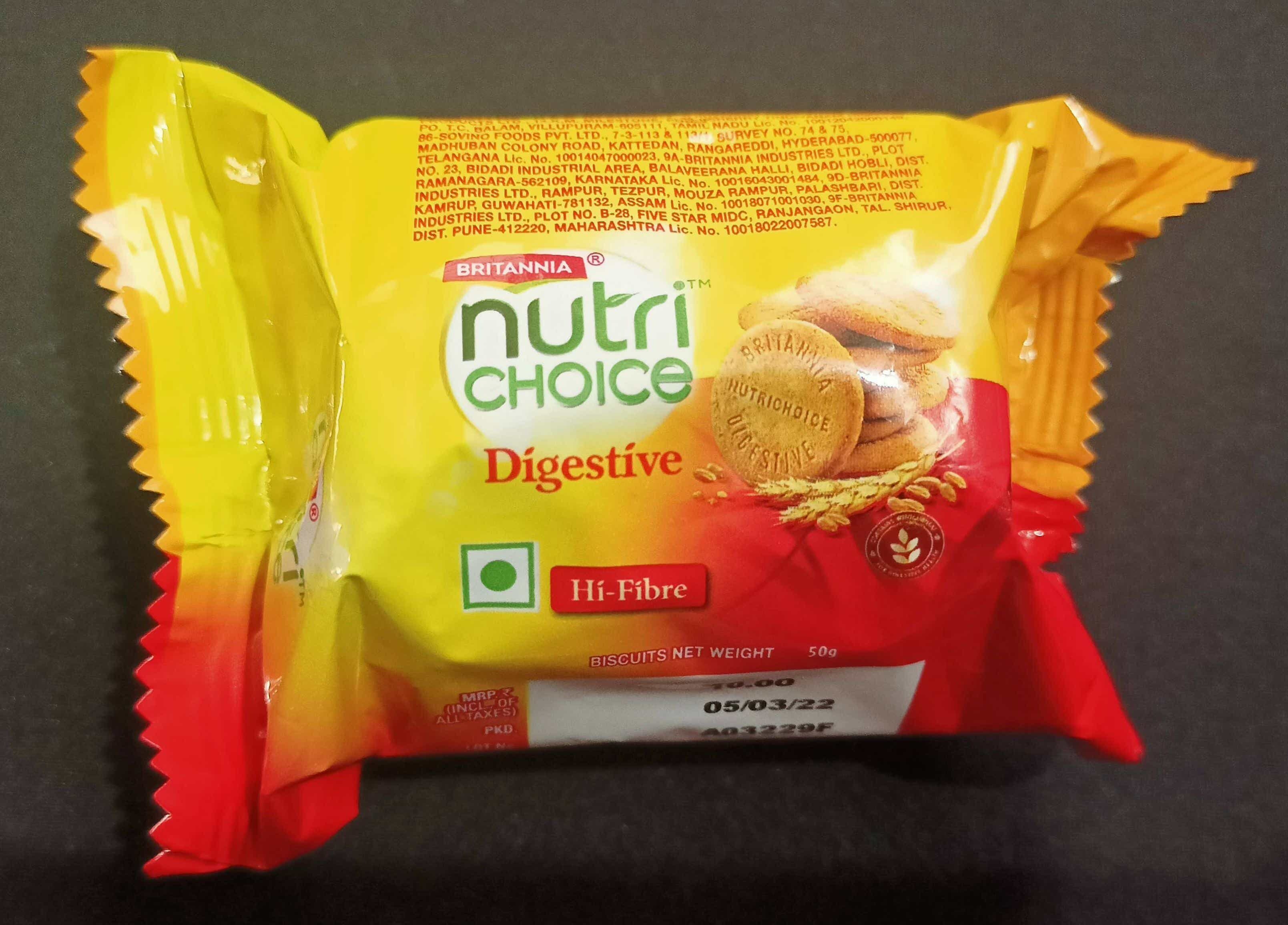 BRITSNNIA NUTRI CHOICE DIGESTIVE 50G