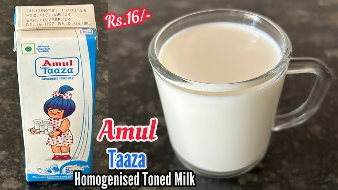Amul Taaza Homogenised Toned Milk