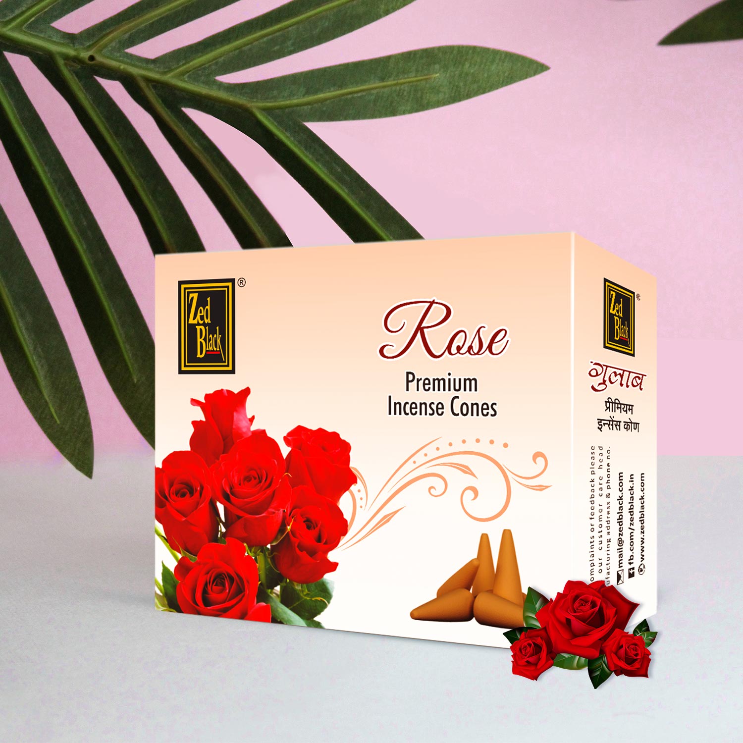 ZED BLACK GULAB DHOOP STICKS