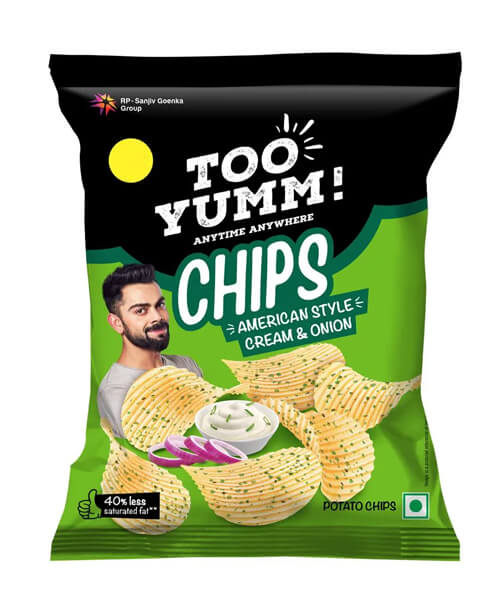 TOO YUMM CHIPS CREAM&ONION 45G