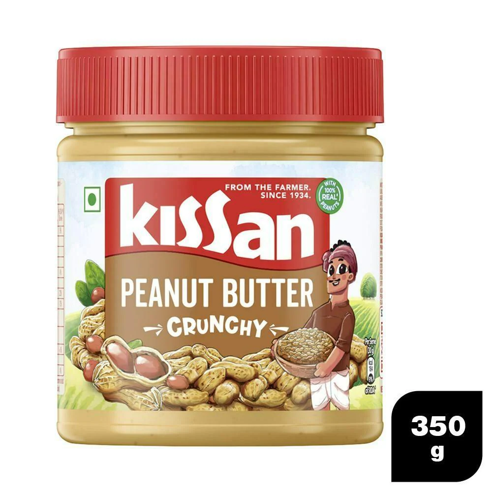 KISSAN PEANUT BUTTER CRUNCHY 350 G