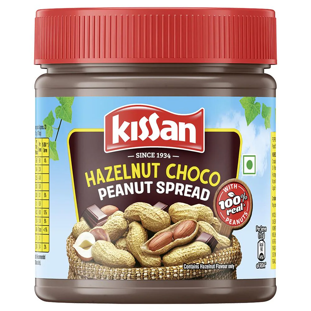 KISSAN HAZELNUT CHOCO PEANUT SPREAD 350G