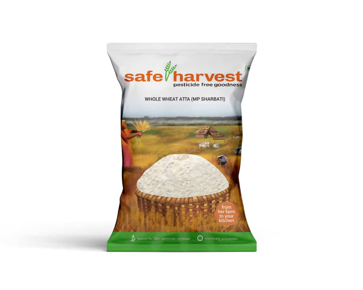 Safe Harvest Wheat Pesticide Free Atta