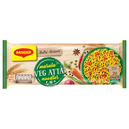 MAGGI MASALA VEG ATTA NOODLES  290G