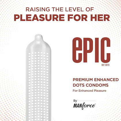 Manforce Epic Hot Dots Belgian Chocolate Condom