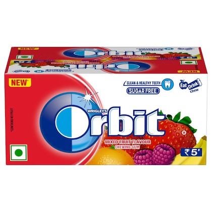 ORBIT MIXED FRUIT GUM 3.3G