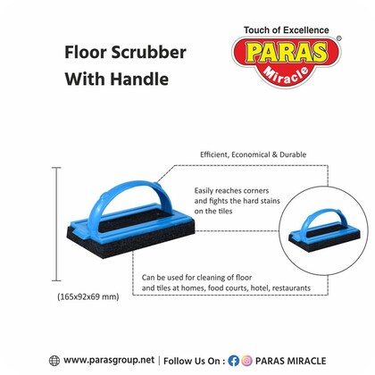 PARAS FLOOR SCRUBBER WITH LONG HANDLE 1N