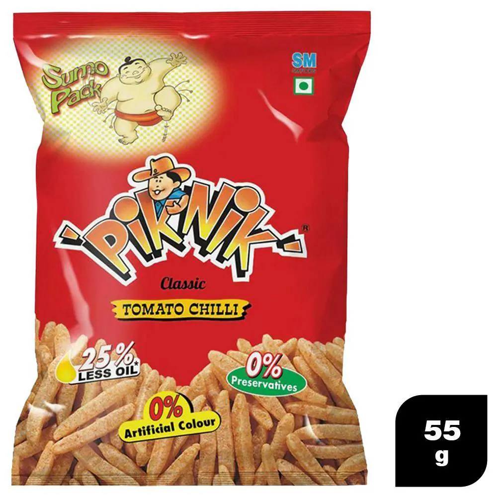 Piknik Classic Tomato Chilli Soya Sticks - Pack of 4