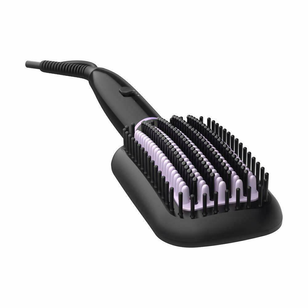 Philips 50 Watts Hair Straightener (With Keratin-Infused Bristles, Black)