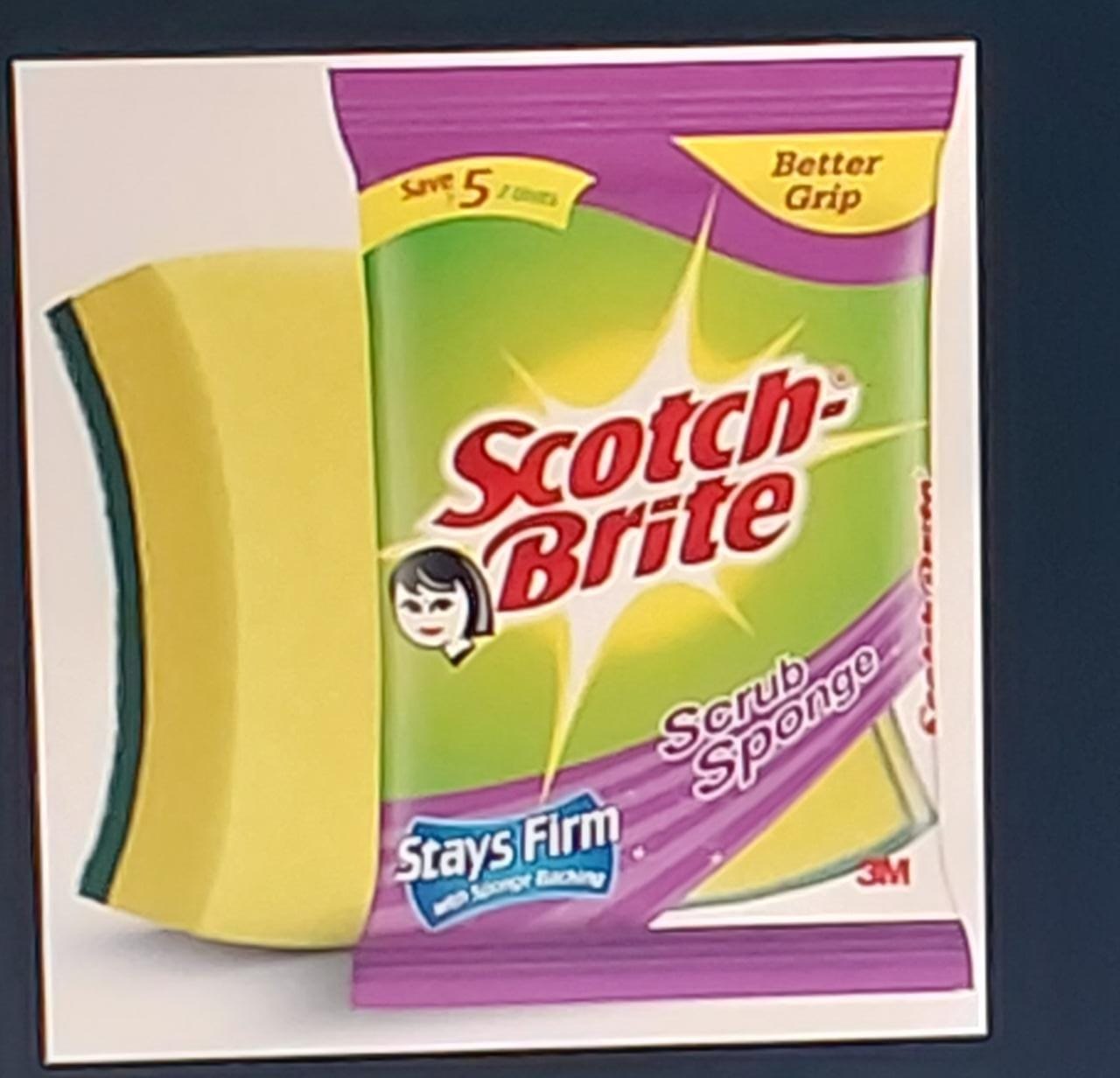 SCOTCH BRITE SCRUB 2IN1 1N