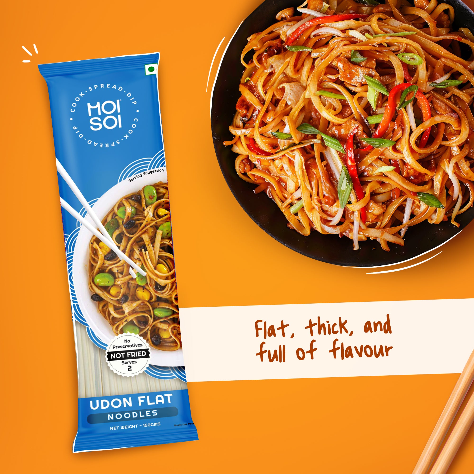 Moi Soi Udon Flat Noodles