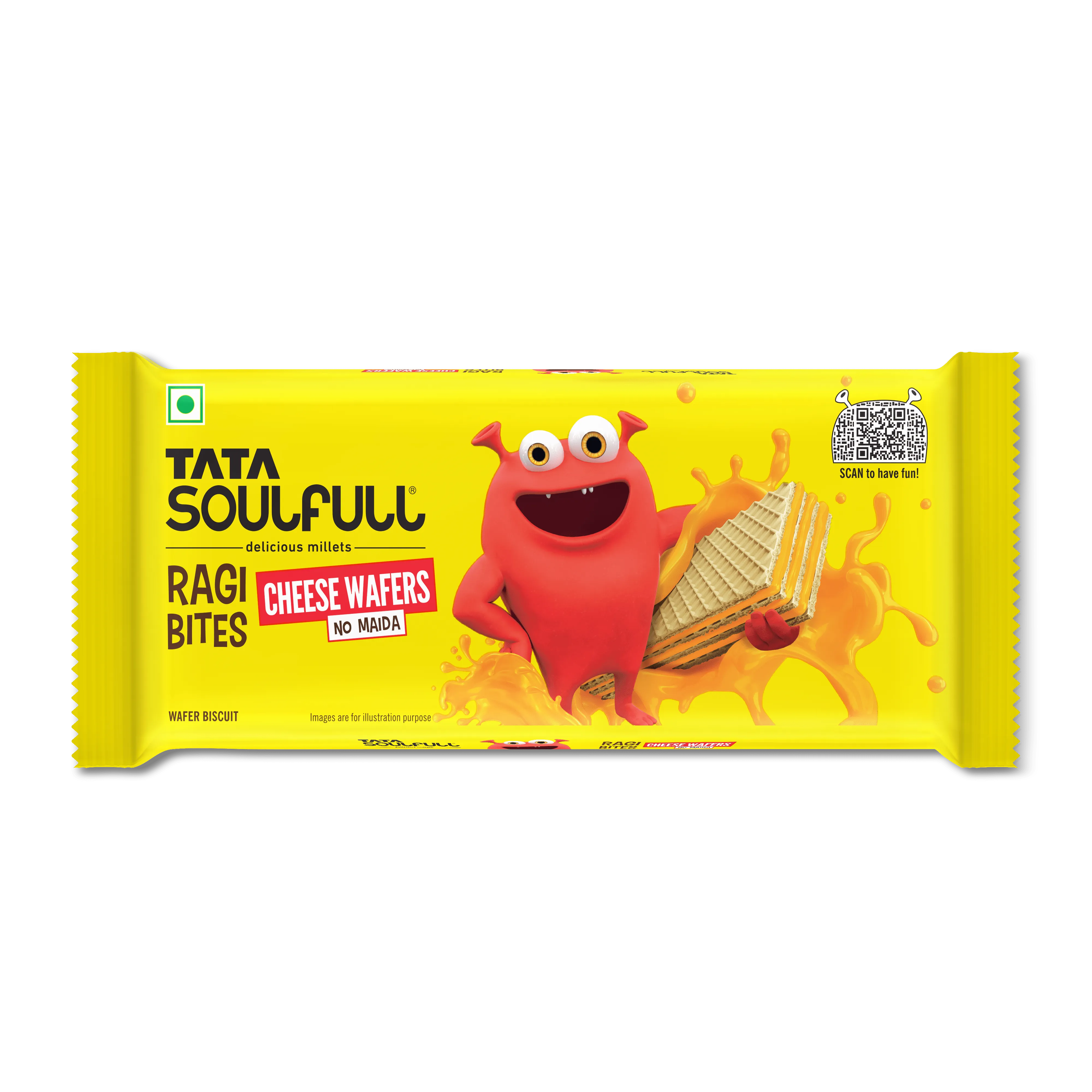 TATA SOULFULL RAGI BITES CHEESE WAFERS 50G