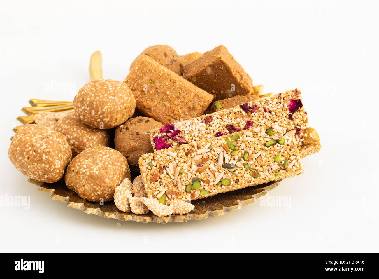 Gur Rewdi by Gulab + Gulab Peanut + Gulab Popcorn (Gajjak & Rewri Flavoured) Combo