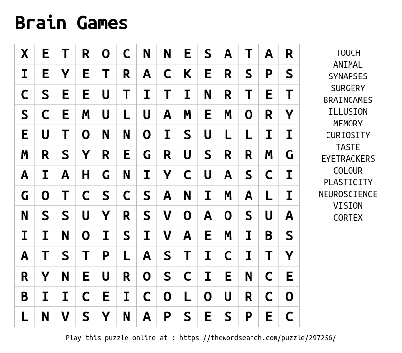 Word Search - Brain Games