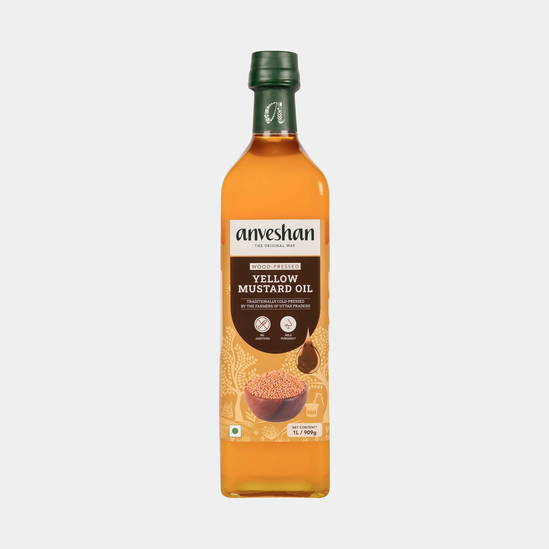 Anveshan Wood Pressed Yellow Mustard Oil